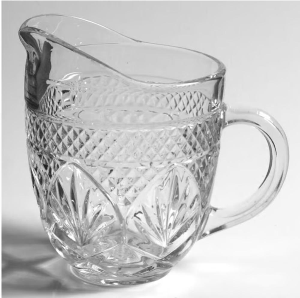 Cristal D'Arques-Durand Antique Clear Creamer Cottage Core